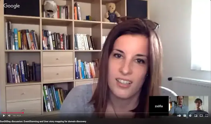 An online Virtual DDD session in progress